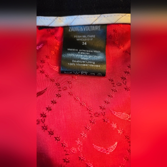 NWT Zadig & Voltaire Gold Stripe Black Pant - Picture 7 of 11